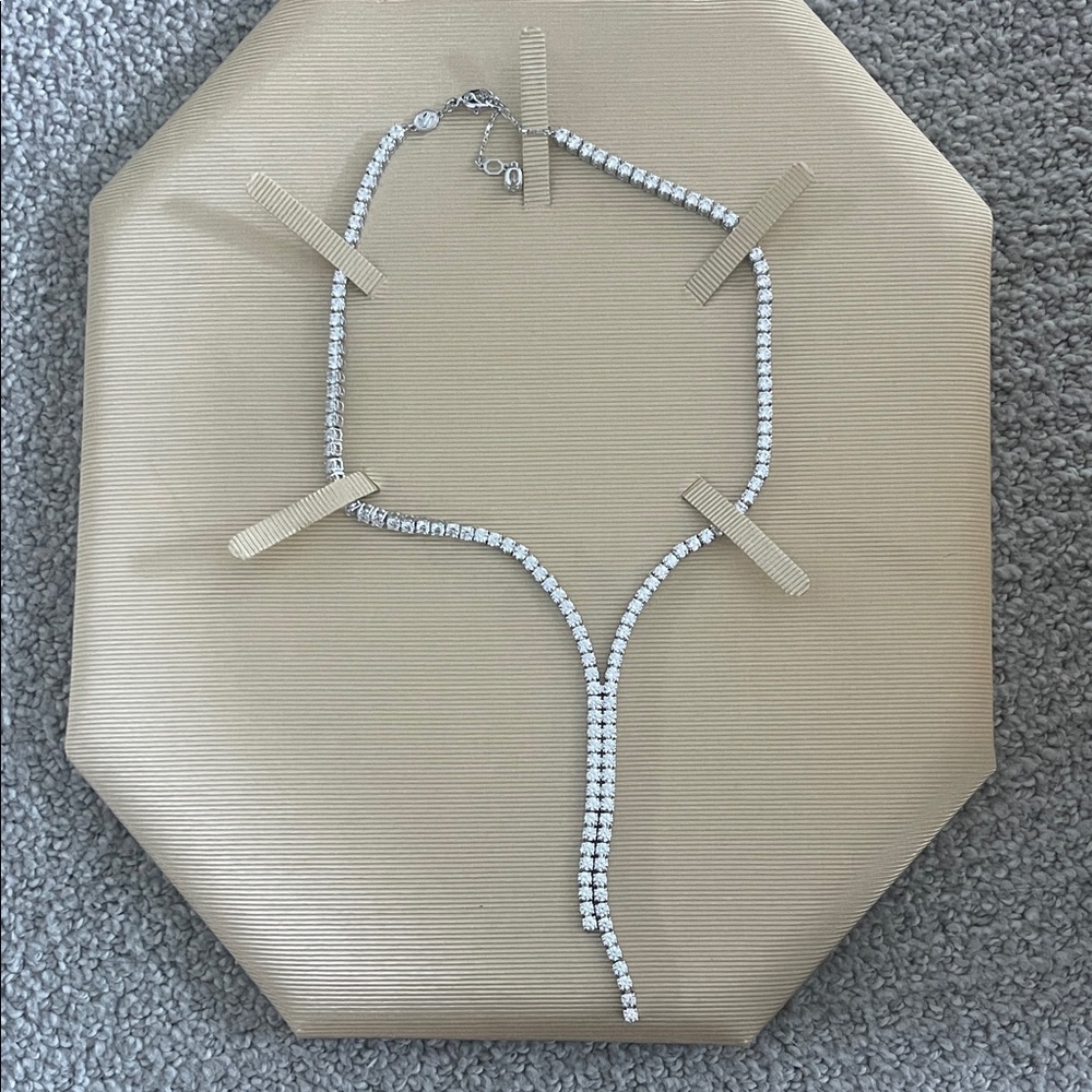 Swarovski Matrix Y necklace
